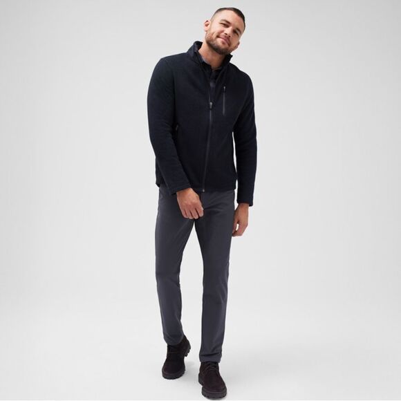 Mack Weldon Latitude Fleece Full-Zip large black NWT - Picture 3 of 11